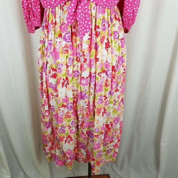 Vintage 70s Jane Schaffhausen Belle France Provençal Print Souleiado Dress 8 - Picture 3 of 10